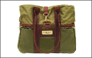 Bags and accessories made from repurposed military gear.