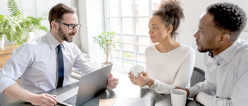 couple choosing a realtor