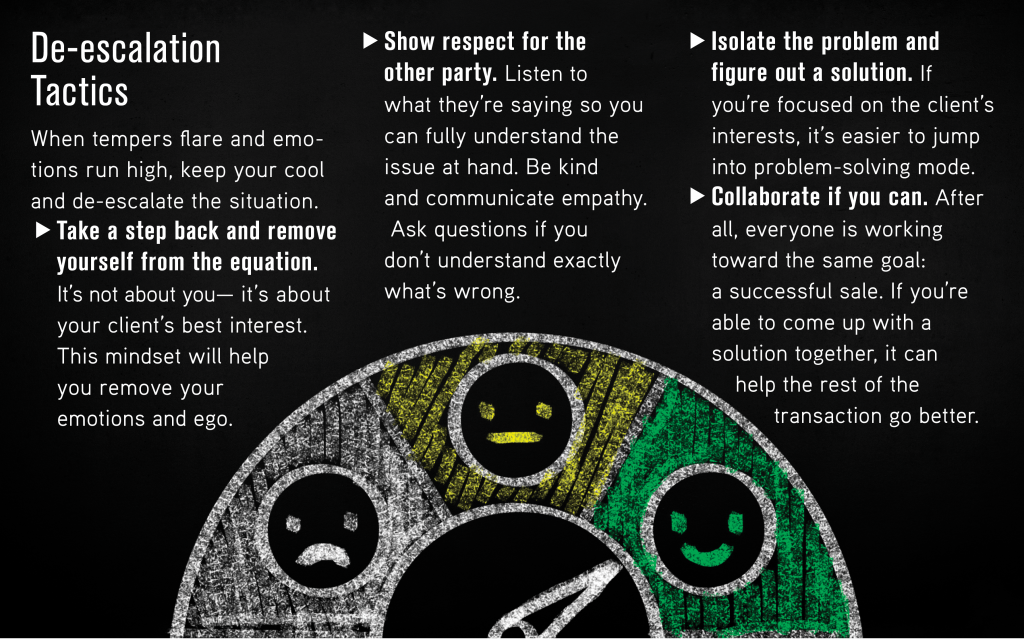de-escalation tactics during negotiations