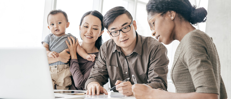 group of people doing business