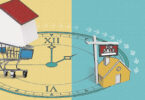 homes featured on a clock