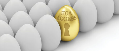 eggs with one golden HOA one standing out