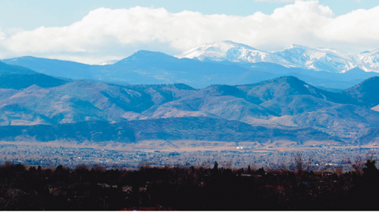 540 304 Mountains from westland park in Greenwood Village